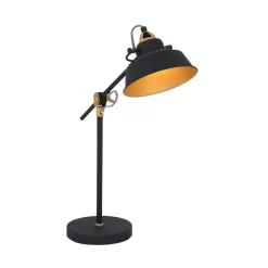 Nové bordlampe, justerbar, svart