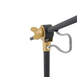 Nové bordlampe, justerbar, svart