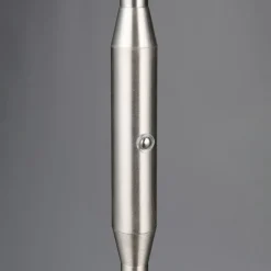 Oppladbar LED-gulvlampe Moreno, matt nikkel, CCT, dimbar