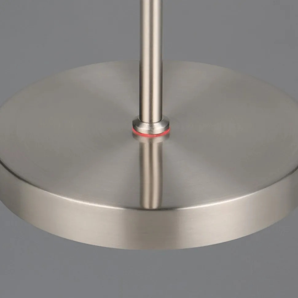 Oppladbar LED-gulvlampe Moreno, matt nikkel, CCT, dimbar