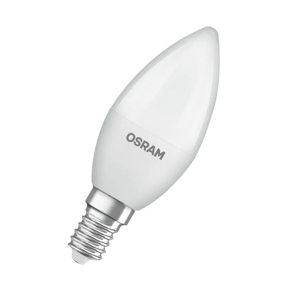 OSRAM LED Classic Star, stearinlys, matt, E14, 4,9 W, 2 700 K