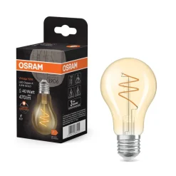 OSRAM LED Vintage E27 4,9W 2 700K Spiral Filament gull
