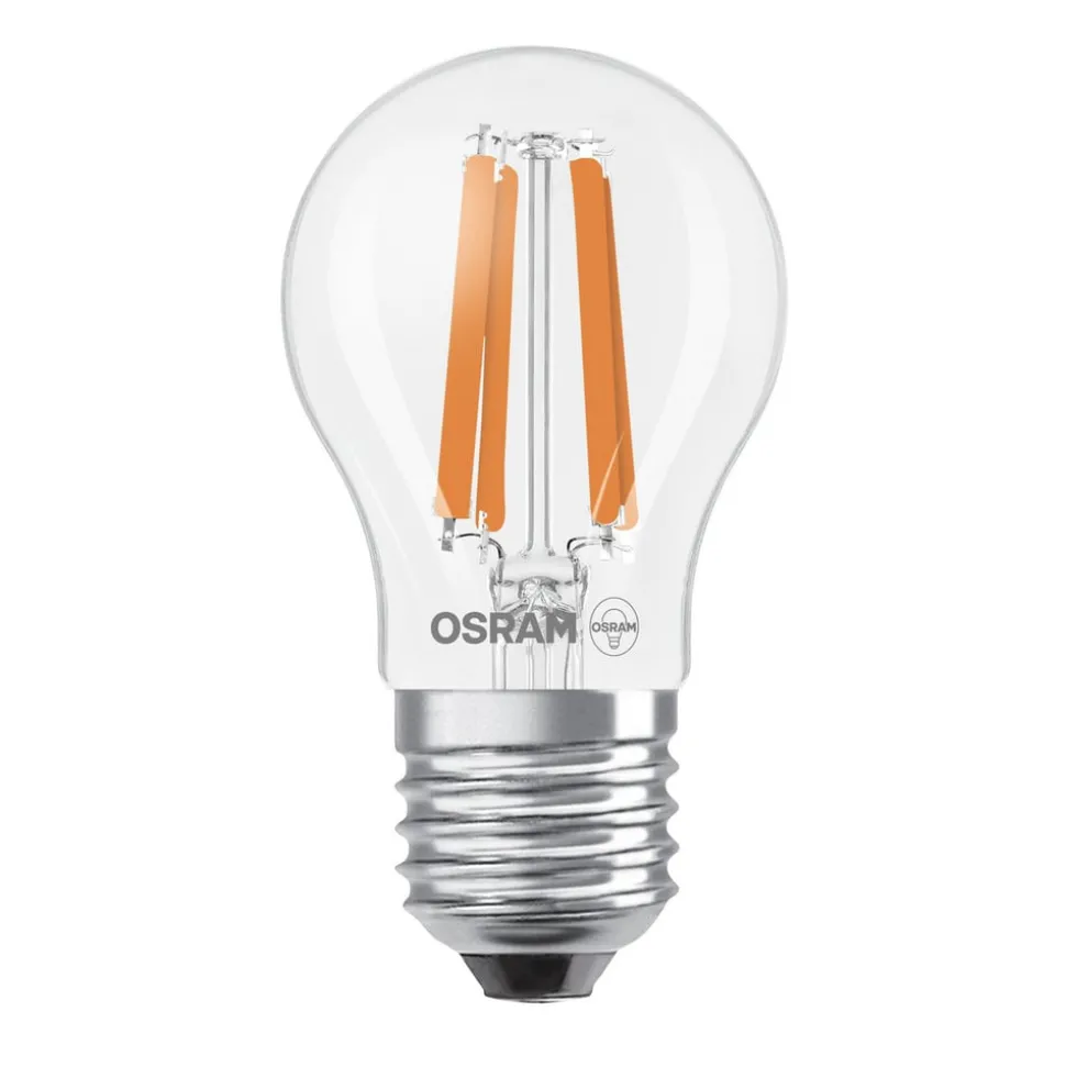 OSRAM LED-filamentpære dråpe E27 1,2W glødetråd 4000K 255lm