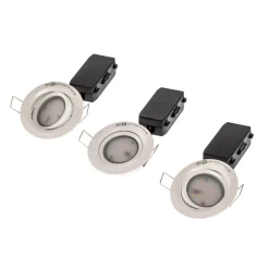 3-pakk LED innfelt lampe Coin Slim, hvit, IP23