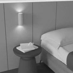 Parma vegglampe av gips, 8x20 cm