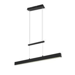 Paros LED-hengelampe med switch-dimmer svart