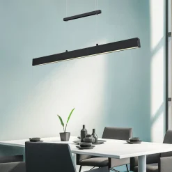 Paros LED-hengelampe med switch-dimmer svart