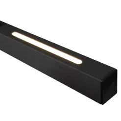 Paros LED-hengelampe med switch-dimmer svart