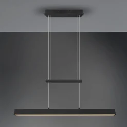 Paros LED-hengelampe med switch-dimmer svart