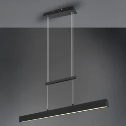 Paros LED-hengelampe med switch-dimmer svart