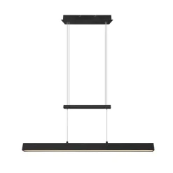 Paros LED-hengelampe med switch-dimmer svart