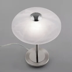 Paul Neuhaus Enova bordlampe, stålfarget