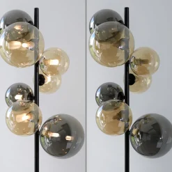 Paul Neuhaus gulvlampe Popsicle, glass, 155 cm høy, G9