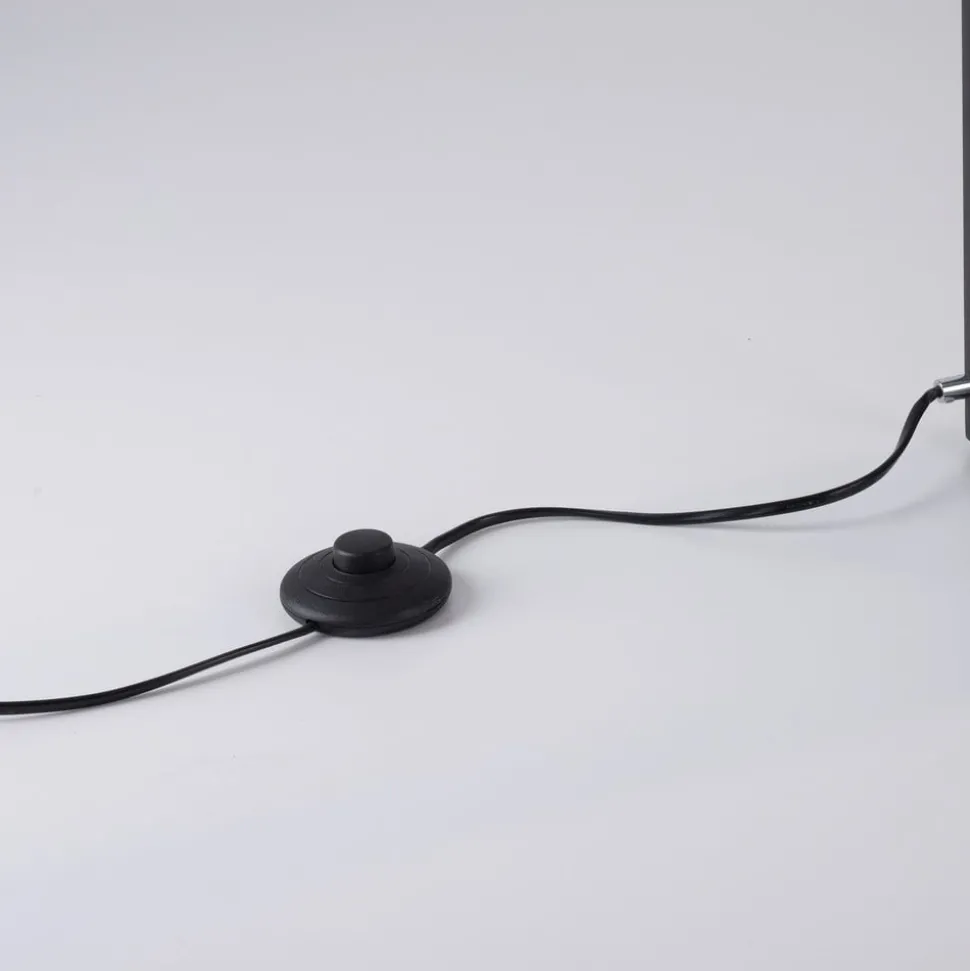 Paul Neuhaus LED-gulvlampe Contura, svart, metall, 140 cm