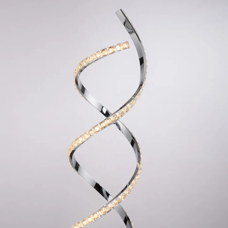 Paul Neuhaus LED-gulvlampe Kiribi, metall, 140 cm, dimbar