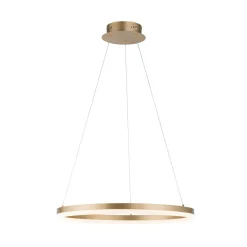 Paul Neuhaus LED-hengelampe Titus, Ø 60 cm, messing, dimbar