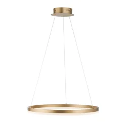 Paul Neuhaus LED-hengelampe Titus, Ø 60 cm, messing, dimbar