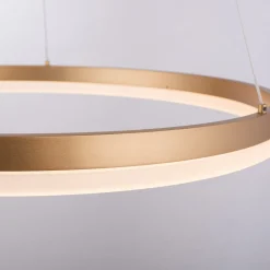 Paul Neuhaus LED-hengelampe Titus, Ø 60 cm, messing, dimbar