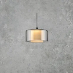 Paul Neuhaus LED-hengelampe Rika, Ø 15 cm, glass, dimbar