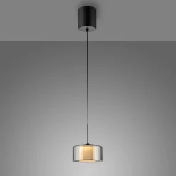 Paul Neuhaus LED-hengelampe Rika, Ø 15 cm, glass, dimbar