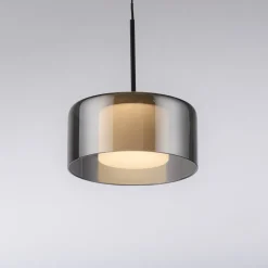 Paul Neuhaus LED-hengelampe Rika, Ø 15 cm, glass, dimbar