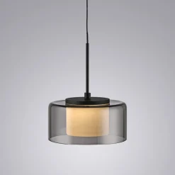 Paul Neuhaus LED-hengelampe Rika, Ø 15 cm, glass, dimbar