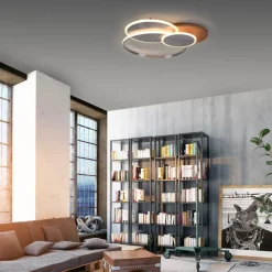 Paul Neuhaus LED-taklampe Palma, tre, CCT, 65 cm, dimbar