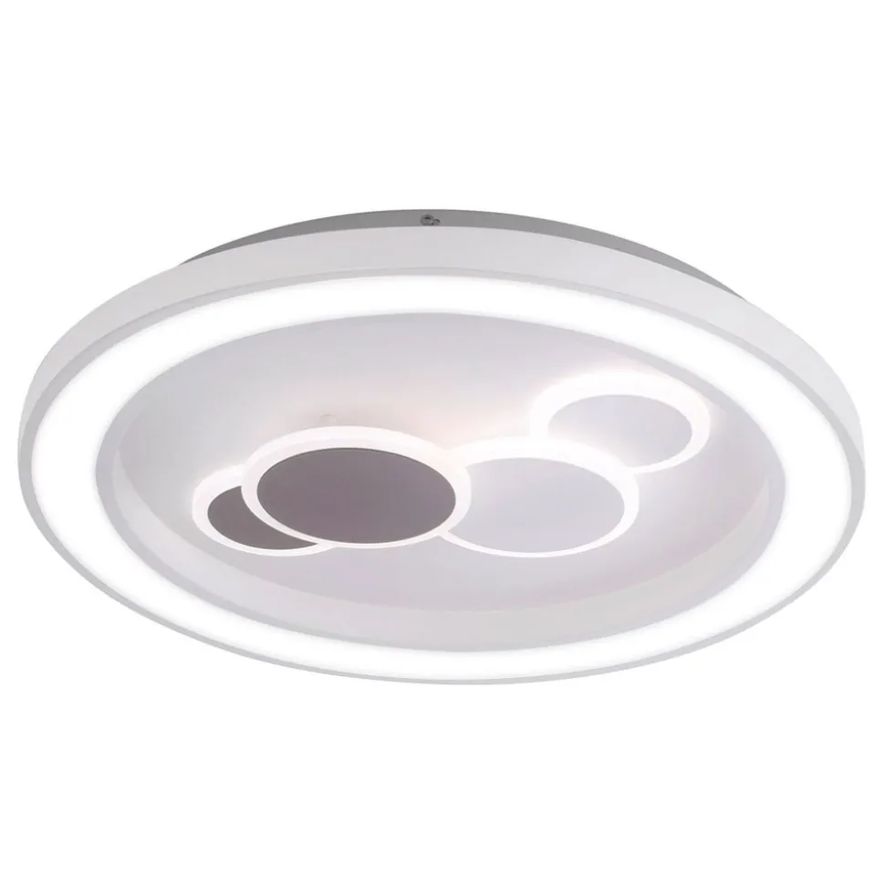 Paul Neuhaus LED-taklampe Eliza, hvit, metall, Ø 60 cm