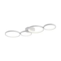 Paul Neuhaus LED-taklampe Kiringe, hvit, metall, dimbar