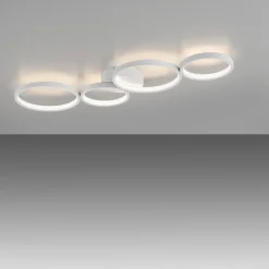 Paul Neuhaus LED-taklampe Kiringe, hvit, metall, dimbar