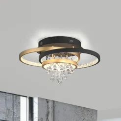 Paul Neuhaus LED-taklampe Rotazo, glass, CCT, dimbar