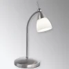 Paul Neuhaus Pino bordlampe, grå, 45 cm, dimbar, G9