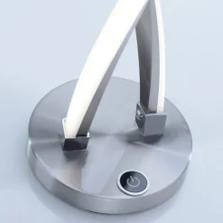 Paul Neuhaus Polina LED-bordlampe, sølv, metall, dimbar