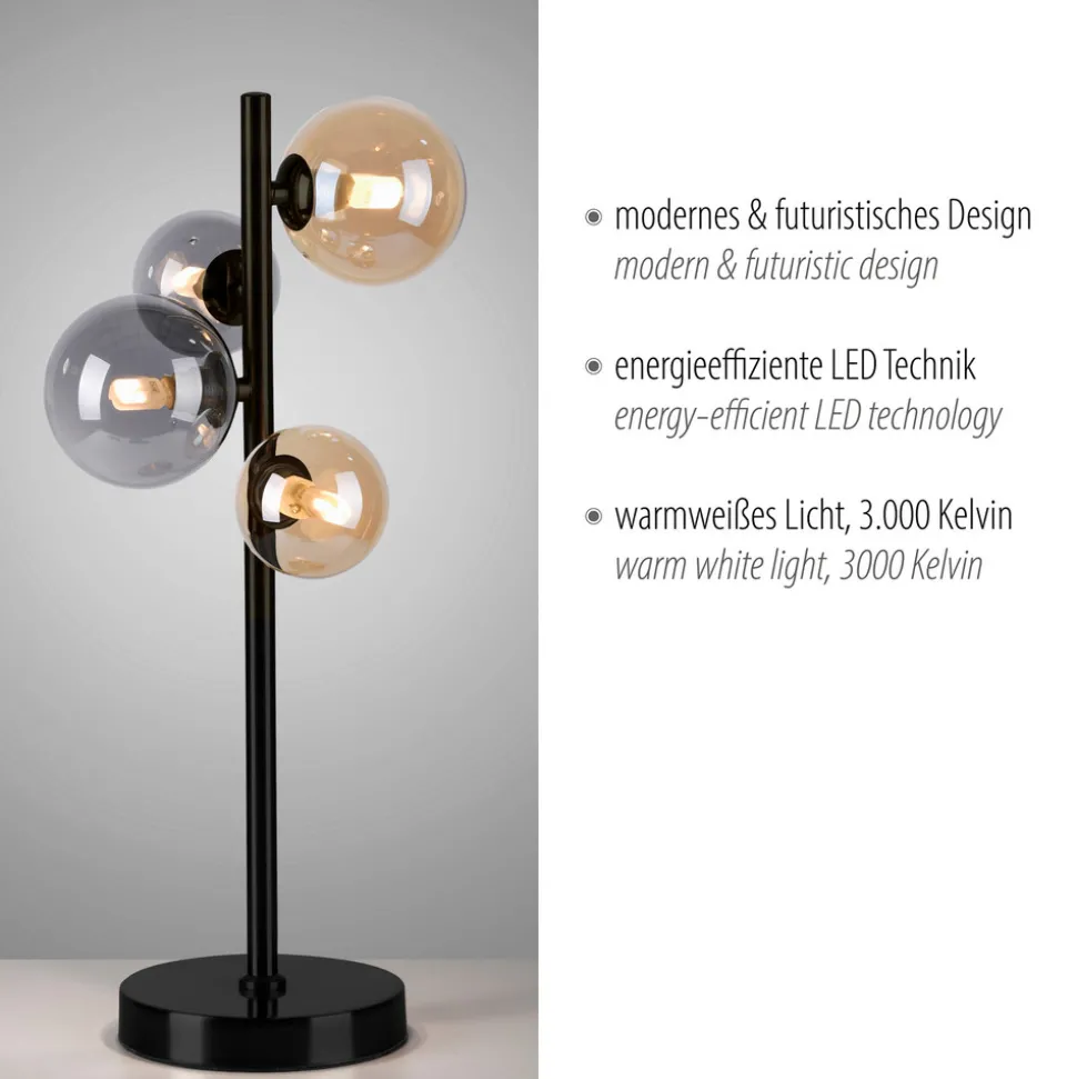 Paul Neuhaus Popsicle bordlampe, glass, 48 cm høy, G9