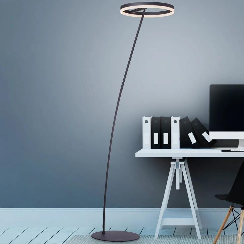 Paul Neuhaus Titus LED-gulvlampe antrasitt dimmer