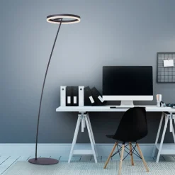 Paul Neuhaus Titus LED-gulvlampe antrasitt dimmer