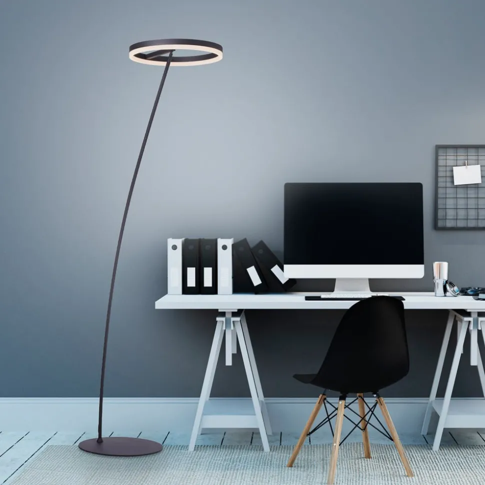 Paul Neuhaus Titus LED-gulvlampe antrasitt dimmer