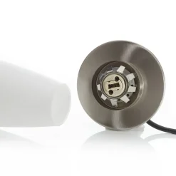 Paul Neuhaus Tyra bordlampe, glass, Ø 10 cm, dimbar, G9