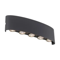 Paul Neuhaus utendørs LED-vegglampe Carlo, 27 cm, 10 lyskilder, IP54