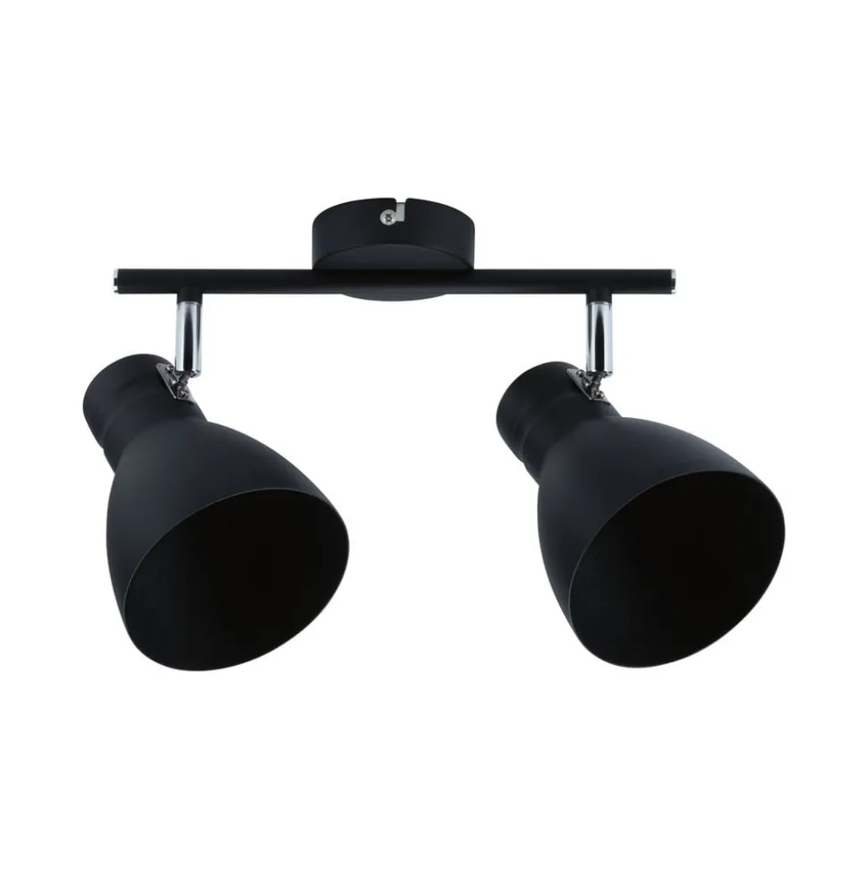 Paulmann Davy taklampe, svart, 2 lyskilder