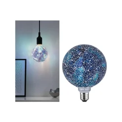 Paulmann E27 LED globe 5W Miracle Mosaic blå