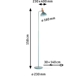 Paulmann Juna gulvlampe med pene detaljer