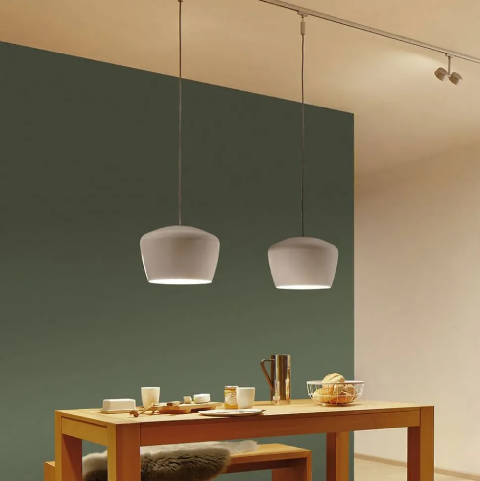 Paulmann lampeskjerm Pom, hvit, Ø 35 cm, metall