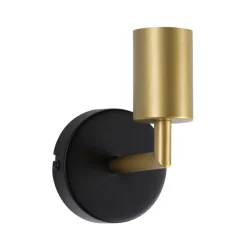 Paulmann Ravi vegglampe E27, svart/matt gull