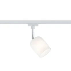 Paulmann URail Blossom spot hvit, satinert glass