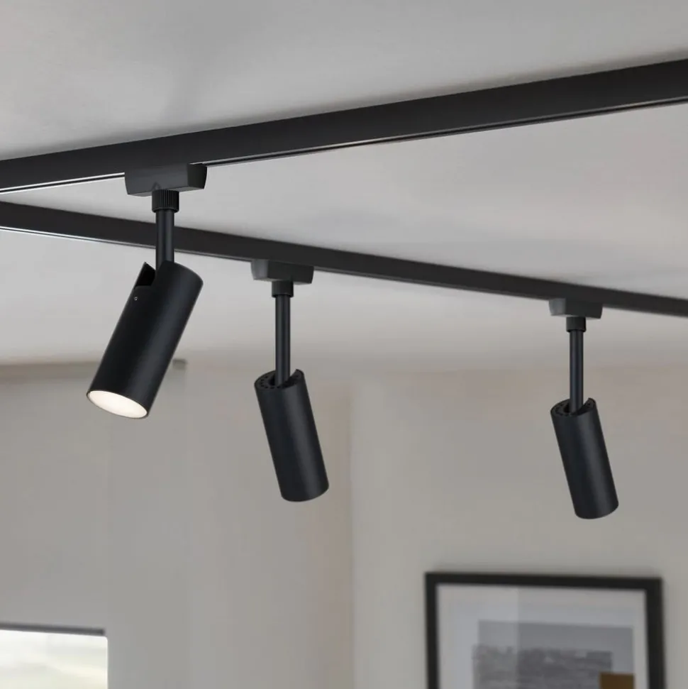 Paulmann URail LED-spot Tubo svart 3 000 K