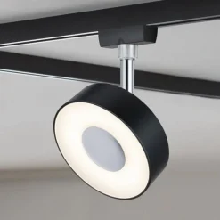Paulmann URail Spot Circle svart dimbar 4 000 K