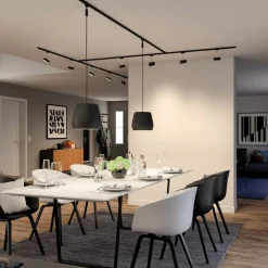 Paulmann URail Spot Circle svart dimbar 4 000 K