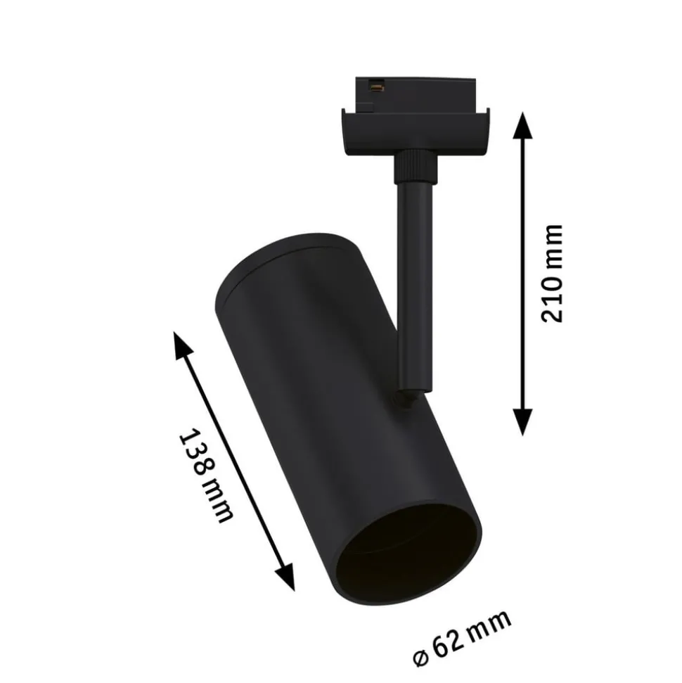 Paulmann URail Spot svart matt spot