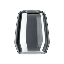 Paulmann Vento lampeskjerm, røykgrå, Ø 8 cm, glass